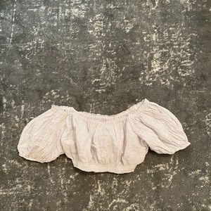 Crop off the shoulder blouse